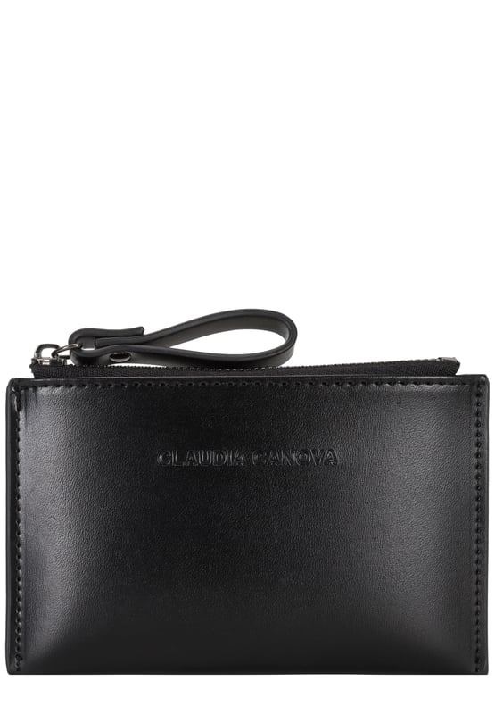 The ideal going-out purse, as it's perfectly sized to fit inside a clutch bag. Carry your essential cards in the card slots and keep your coins secure in the zip top section. Features: , Soft PU exterior, Claudia Canova blind debossed logo, Zip top closure, Chunky zip pull, 3 x card slots, 1 x transparent ID window