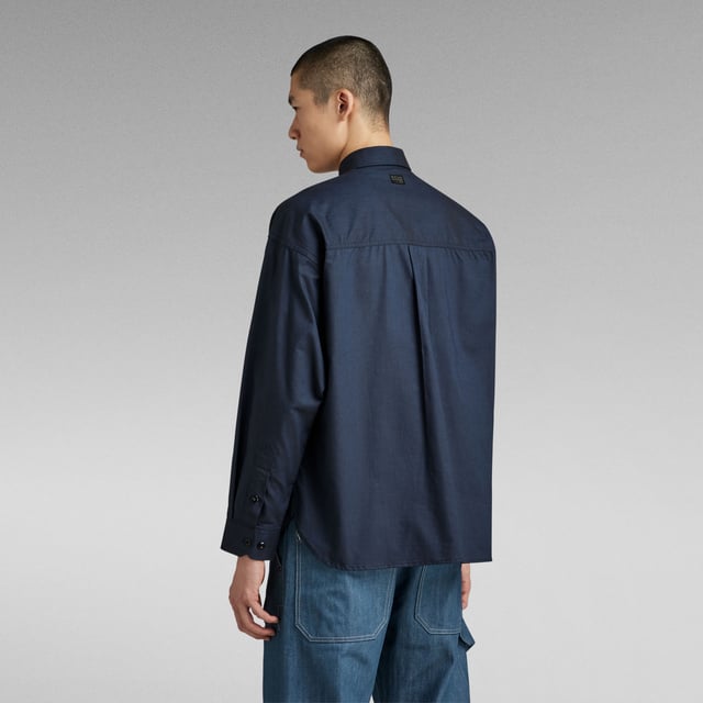 Top G-Star Raw Rolled Up Sleeve Boyfriend, Maniche Arrotolate, Scollo A Coste, Donna - 4