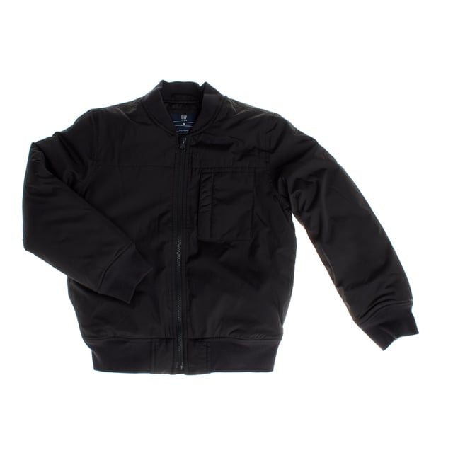 Bomber jacket for children with a modern and functional design.

 It features a high, banded collar for added protection in cool weather, and long sleeves with fitted cuffs for a comfortable fit.

 The front zip closure makes it easy to put on, while the front slanted pockets add a practical and stylish touch.

 Additionally, it includes a zippered chest pocket, providing additional space for small items.

 The banded hem ensures a secure fit, keeping the jacket in place.

 This garment is perfect for keeping children warm, combining style and practicality in an ideal option for everyday use.
 Composition: Shell: 100% Polyester; Lining: Acrylic; Interior: 100% Polyester, Filling: 100% Polyester
 Care:
- Machine wash cold on delicate cycle.
 - Use mild detergents.
 - Use dryer at low temperature.
 - Iron at low temperatures.
 - Do not dry clean.