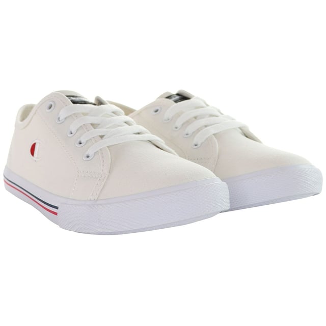 Champion Huntington Canvas Low JR Weiße Schnürschuhe für Junioren, 30191066 1FG