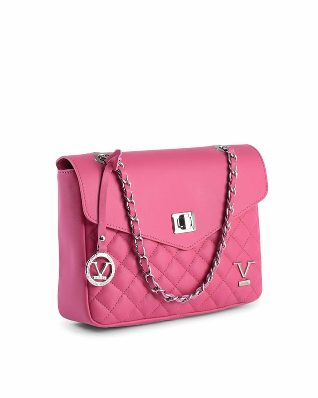 By: V Italia - Detail: V024M-S SAUVAGE FUXIA - Colour: Fuxia - Composition: 100% LEATHER - Measures: 27x19x7 cm - Made: ITALY