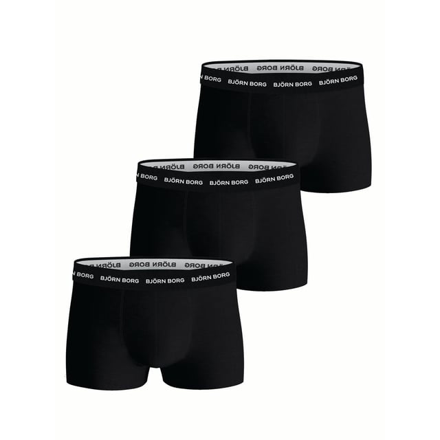 Herren Trunks vin der marke Björn Borg.
Unterhosen im Vorteilhaften 3er Pack.
Angenehme Baumwoll-Qualität.
Elastischer Gummibund mit Logo Schriftzug.