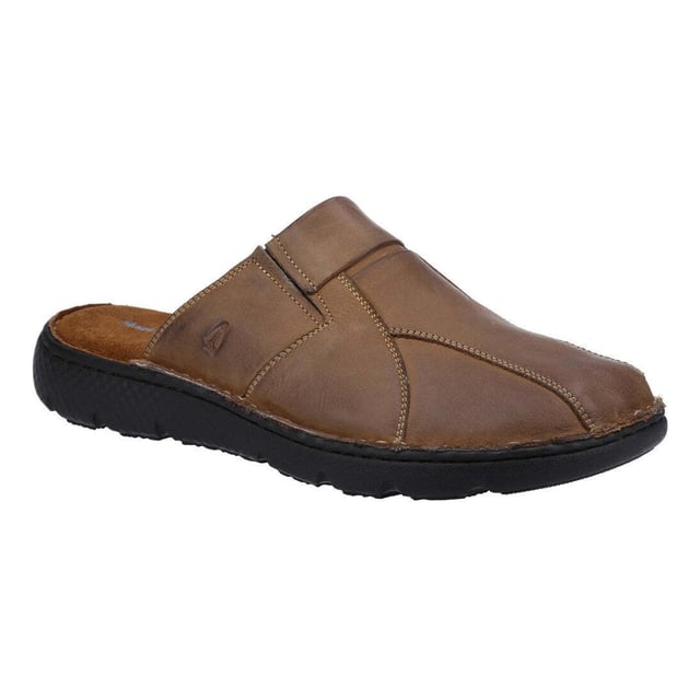 Upper: Leather. Lining: Textile. Insole: Cushioned, Suede. Outsole: PU (Polyurethane). Fabric Technology: Lightweight. Flat Heel. Design: Logo. Toe Style: Round. Sole Features: Hardwearing. Fastening: Slip-on.