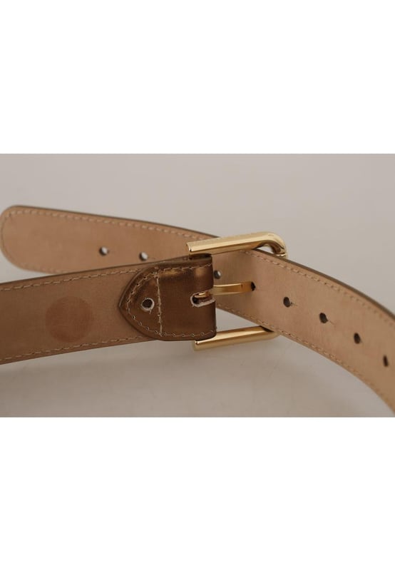 Brand: Dolce & Gabbana
  Material: Leather
  Color: Bronze gold buckle
  Gender: Women
  Logo details
  Made in Italy
  Width: 3 cm