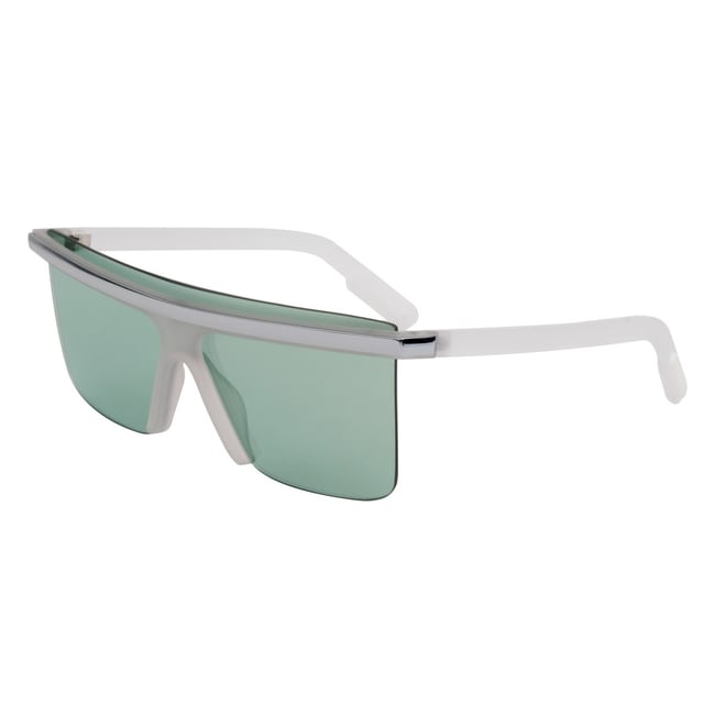 KENZO KZ40003I-26V gafas de sol unisex• material: resina• color: blanco y plata• tamaño: 54/17/140 mm (longitud de la lente / ancho del puente / longitud de la varilla)  