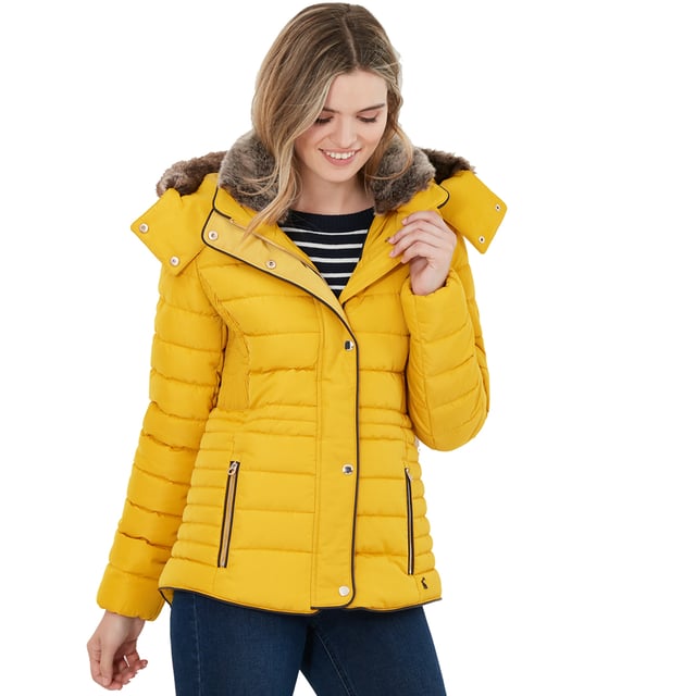 Joules coat cheap yellow