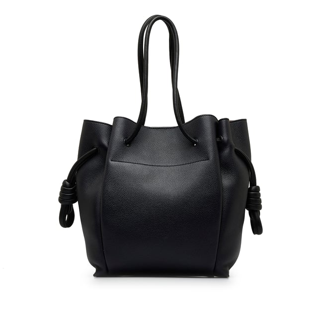 Vintage Loewe Flamenco Knot Tote Black