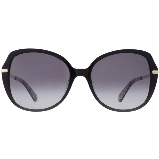 Experience luxury and sophistication with the Kate Spade Taliyah/G/S 0807 9O Sunglass. Crafted from the finest materials, these sleek sunglasses feature 100% UVA/UVB protection and refined metallic accents. Admire the sophisticated Kate Spade style with these timeless sunglasses. Black Sunglass, Nose Bridge Width = 18mm, Lens Width = 57mm, Arm Length = 145mm Branded Sunglasses Case and Cleaning Cloth Included 100% Protection Against UVA & UVB Sunlight and Conform to British Standard EN 1836:2005, Sunglasses, Sunglasses Case, Cleaning Cloth and Care Instructions all Included Kate Spade Taliyah/G/S 0807 9O Sunglass