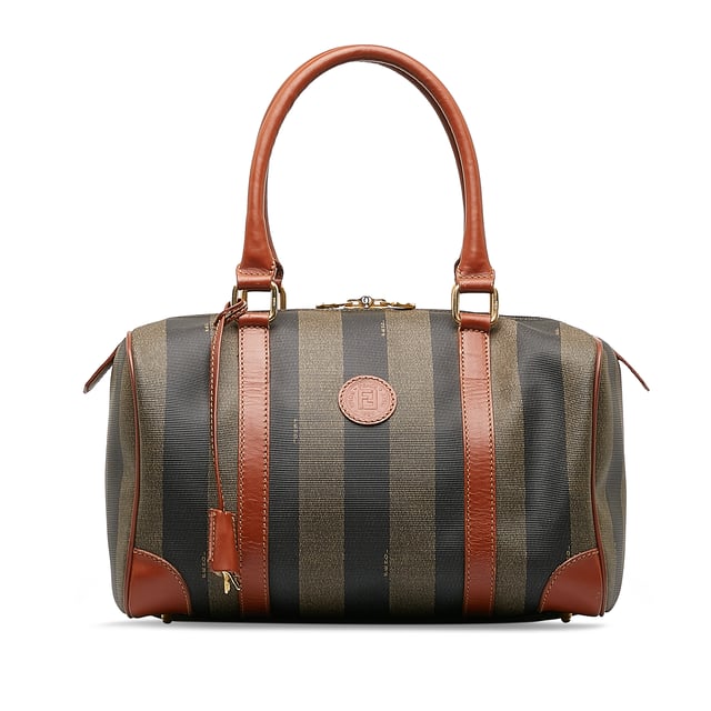 Fendi pequin boston hotsell bag