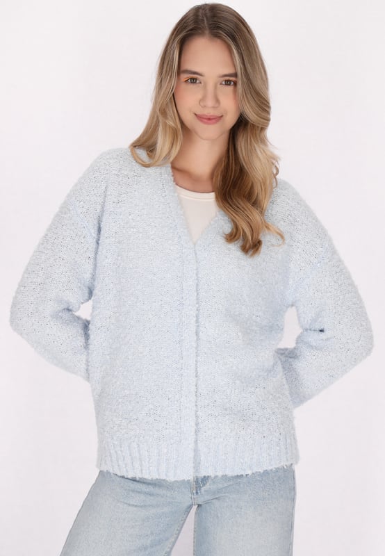 Diese Strickjacke mit geradem Saum bietet eine entspannte Passform und weist eine strukturierte Textur auf. Mit langen Ärmeln und offenem Frontdesign eignet sich diese Strickjacke perfekt zum Tragen über Ihren Lieblingsoutfits in einem schlichten, aber schicken Stil.  Strickjacke