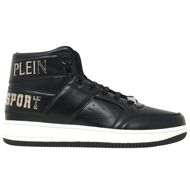 Plein Sport Hi Top Bold Brand Black Sneakers