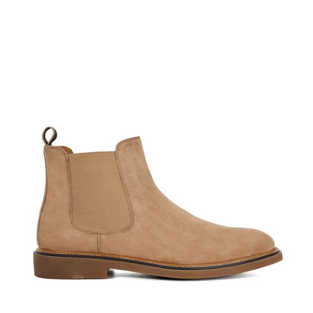 Dune Mens Connells - Round Toe Pull-On Boots Designed for style, ease and comfort, Connells is a sleek boot that blends a classic round toe with a modern, minimalist silhouette. No laces, no fuss. Just a smooth slip-on design that keeps you looking and feeling cool for any occasion.