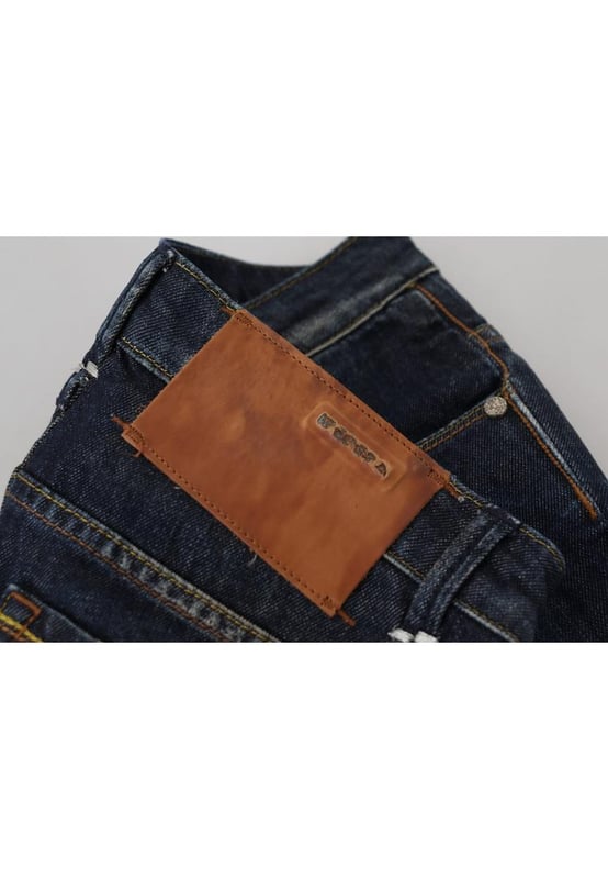 ACHT Slim Fit Low Waist Denim Pants with Logo Details
  Color: Blue
  Model: Low Waist Denim Pants
  Zipper closure
  Logo details
  Material: 99% Cotton 1% Elastane
  100% Authentic with tags
  Perfect for women who appreciate both fashion and quality
