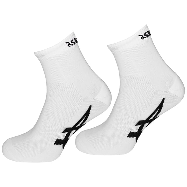 Step up your game with these classic Asics 2-Pack Logo Men's White Ankle Socks. Engineered for performance and comfort, these socks are designed to keep your feet dry and supported whether you're hitting the gym or heading out for a run. The lightweight, moisture-wicking fabric and targeted cushioning provide superior comfort, while the iconic Asics logo adds a stylish touch to your athletic wardrobe.

Key Features:
Iconic Asics Logo:

Showcases the signature Asics logo for a touch of authentic style.

Moisture-Wicking Fabric:

Helps keep your feet dry and comfortable by efficiently managing sweat.

Targeted Cushioning:

Provides extra comfort and impact protection in key areas.

Reinforced Heel &amp; Toe:

Offers added durability to withstand regular wear and tear.

Lightweight &amp; Breathable:

Designed to ensure optimal airflow for all-day comfort during workouts or casual wear.


Gear up with these dependable, performance-driven socks and enjoy the perfect blend of comfort, durability, and style every time you step out.