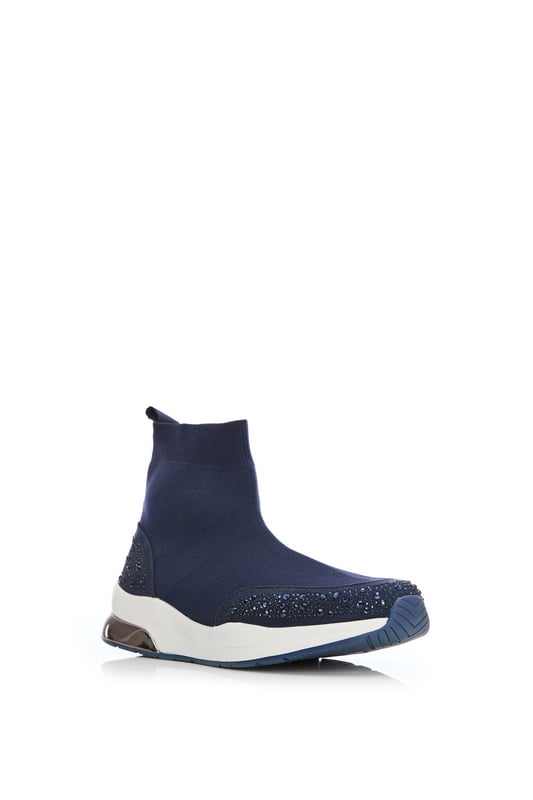 Bronsie Navy Textile Trainers