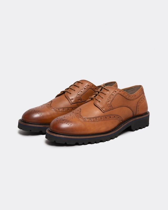 Oliver Sweeney Finstock Mens Milled Calf Leather Lightweight Brogues