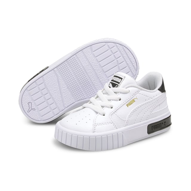 Basket Puma Cali Star AC Jungen Weiß Leder. Authentischer Schuh der Marke Puma - Streetwear/Sportswear Design von Puma - Puma für modebewusste Jungen, perfekt für den Alltag - Weiße Puma Sneakers passen hervorragend zu Ihrer Garderobe - Bequemer Lederstoff - Klassisches elastisches Material - Cali Star AC - Textil.