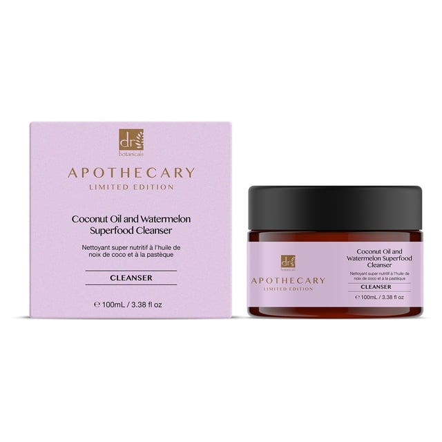 Dr Botanicals Coconut Oil and Watermelon Superfood Cleanser is a refreshing daily cleanser that is rich in antioxidants and natural botanical extracts. It gently cleans and helps prevent imperfections without drying out the skin. Indulge in this clean beauty formula for healthy, glowing skin.