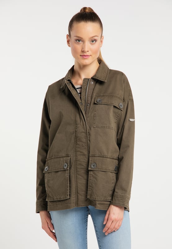 Dreimaster leichte Jacke Damen militärisch oliv