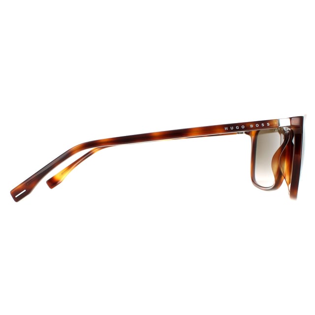 Hugo Boss Rectangle Mens Havana Brown Gradient 0665 S IT Sunglasses