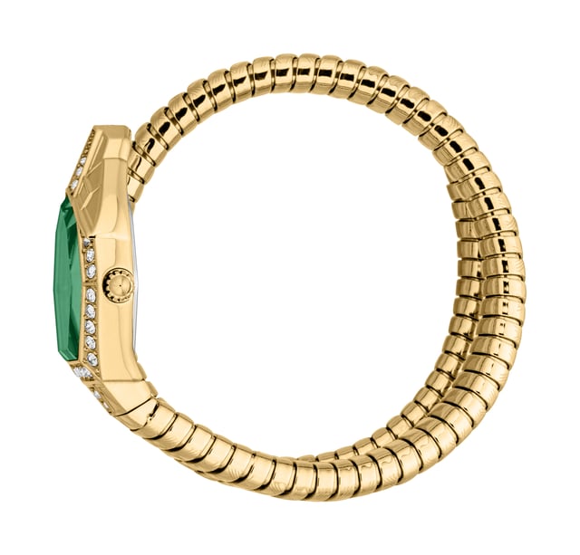 Unleash the power of time by wearing this watch from Just Cavalli. The dial is shielded by mineral glass. The 30 m water resistance makes sure it does not damage when in contact with water particles. The uni-directional bezel is a safety feature that provides a reliable way to measure time in critical situations, particularly in underwater environments where timing is crucial.