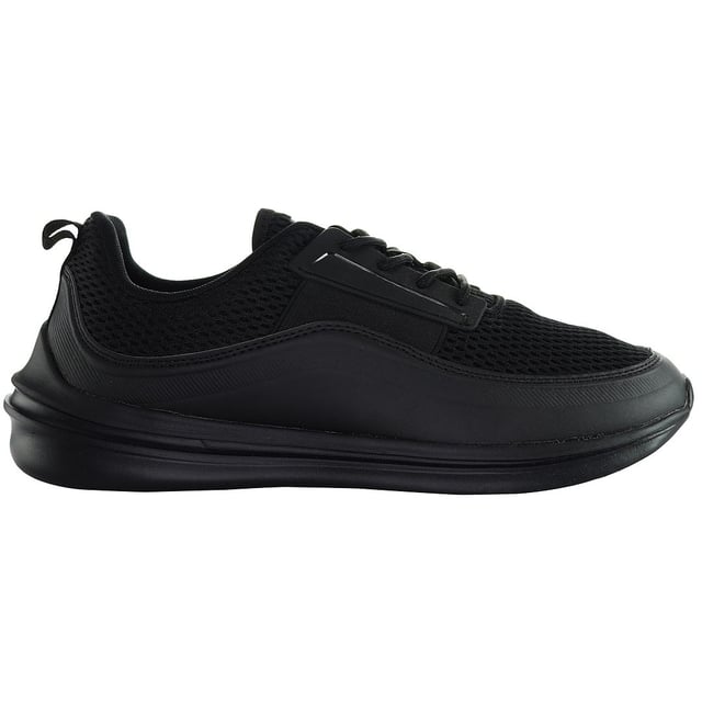 Henleys Silva Men's Black Running Trainers, a fusion of style and performance tailored for the modern athlete. Crafted with precision and designed to elevate your running experience, these trainers are your perfect companion for hitting the track or the pavement with confidence.

Key Features:

 Sleek Design:  The trainers boast a sleek black exterior, exuding a sense of sophistication while keeping your look effortlessly stylish.

 Breathable Upper: Engineered with a breathable mesh upper, these trainers ensure optimal airflow, keeping your feet cool and comfortable even during intense workouts.

 Lightweight Construction: Constructed with lightweight materials, these trainers offer a feather-light feel, allowing for unrestricted movement and agility.

 Cushioned Midsole: Equipped with a cushioned midsole, these trainers provide exceptional shock absorption, reducing impact on your joints and enhancing overall comfort during long runs.