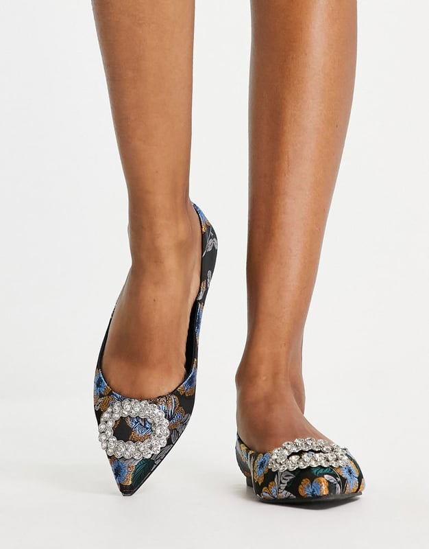 Embellished pointed hotsell flats