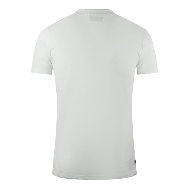 Aquascutum London Aldis Brand Logo White T-Shirt. Feel confident and stylish with the Aquascutum Bold Aldis Logo White T-Shirt. Made from comfortable materials, this T-Shirt is emblazoned with Aquascutum's Aldis logo and features a classic crew neck and short sleeves. Step out with style and class!. Aquascutum Branded Logo White tee, Crew Neck, Short Sleeves. 100% Cotton, Regular Fit. Fits True To Size. Style Code: TS002 01