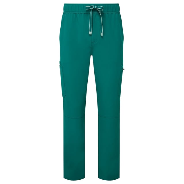 42% Polyester, 33% Recycled Polyester, 19% Viscose, 6% Elastane. Design: Contrast Detail. 210gsm. Fastening: Button, Zip Fly. Fabric Technology: Breathable, Crease Resistant, Durable, Flexible, Four Way Stretch, Moisture Wicking. Easy-Care. Pockets: 2 Side Pockets, 2 Thigh Pockets, Zip, Patch, 2 Patch Pockets. Waistline: Drawcord, Elasticated. Sustainability: Amfori, BSCI, Made from Recycled Materials, RCS Certified. Hem: Side Vents.