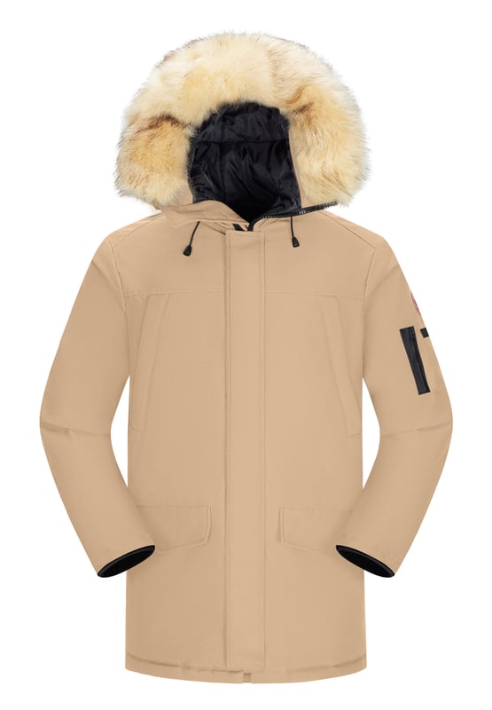 Parka Subprime para hombre. La parka está hecha de poliéster de alta calidad y tiene un cálido forro interior. Ideal para los fríos meses de invierno. El cuello es de piel sintética y desmontable.  Marca: SubprimeNombre del modelo: Parka TommyCategoría: abrigo de invierno para hombreMateriales: poliésterColor: beige