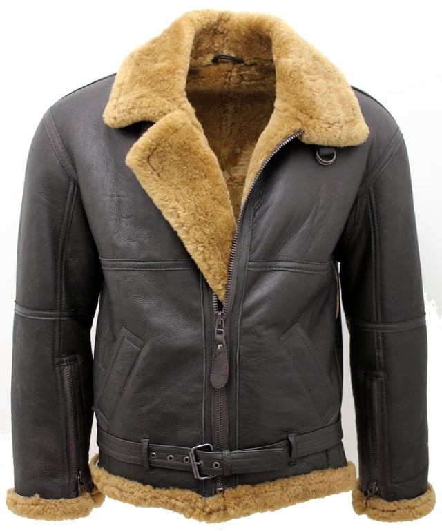 Originating in 1934, the B3 was designed to be as warm and comfortable as possible, and this jacket excels in that regard. Crafted out of the highest-grade double-faced sheepskin this is a premium jacket which features a tabbed full length YKK zip fastening that can be left open at different lengths to expose more or less of our finest thick sheep skin lining which appears in ginger for this jacket. When zipped fully the collar can be stood up and fastened with a buckle for extra protection against the wind. This jacket additionally features an eye-catching waist belt and zipped cuffs for you to achieve a fit and comfort level that suits you. Crafted from high-quality double-faced sheepskin Thick sheepskin lining is the best choice for providing warmth and comfort Features two angled pockets and adjustable waist belt Furnished with a tabbed full-length metal YKK zipper