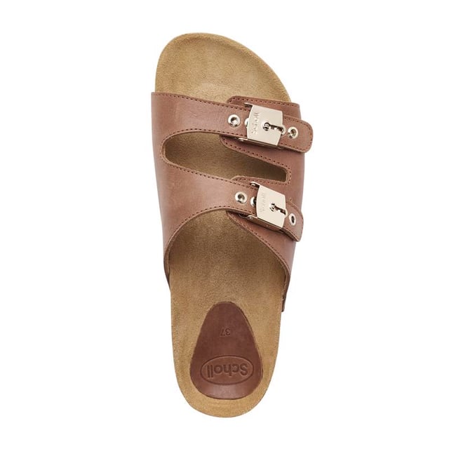 Scholl leather look discount sandals