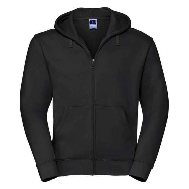 Material: 80% Combed Ringspun Cotton, 20% Polyester. Fabric: Brushed Back Fleece. Design: Plain. 280gsm. Hood Features: Double Layer, Grown On Hood, Top Stitched Detail. Hem: Ribbed. Buttonhole, Cover-Stitched Seams, Drop Shoulder, Flat Lace Drawcord, Hidden Earphone Loops, Taped Neck. Neckline: Drawcord, Hooded. Sleeve-Type: Long-Sleeved. Cuff: Ribbed. Pockets: 2 Front Pockets. Fastening: Full Zip, YKK Zip. Sustainability: Amfori, Better Cotton Initiative, Fair Labor Association, Oeko-Tex Standard 100 Certified.