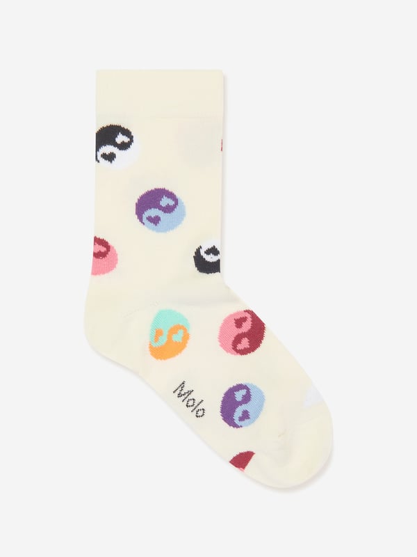 Unveiling the Kids Yin Yang Print Socks Set by Molo, a delightful splash of multicolour for versatile unisex wear. This high-end designer accessory is an ideal Gifting piece that effortlessly marries chic style and Cosy comfort. The unique charms of this set include: Captivating Design: The contemporary Yin Yang print elevates the socks' appeal, transforming each pair into a fashion statement. Premium Comfort: Crafted from premium materials, these socks ensure unparalleled comfort for your child's daily escapades. Unisex Style Boost: Ideal to add charm to any outfit, these socks are a brilliant addition to your child's unisex wardrobe.Gift your child the comfort  style of Molo's Kids Yin Yang Print Socks Set and let them stand out!