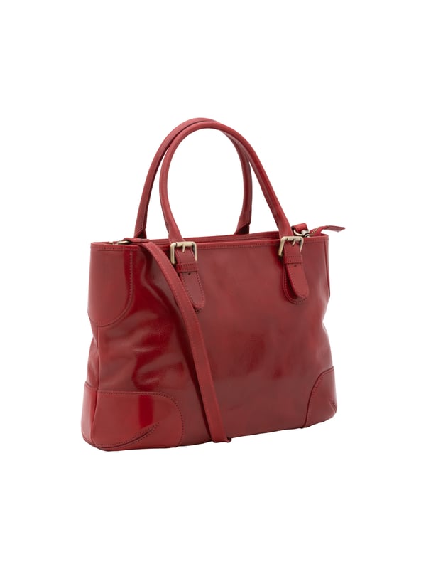 Crossbodytas voor dames met ritssluiting. twee met binnenzakken met ritssluiting. afwezige externe zakken. afneembare lederen schouderband. met leren handvat. twee binnenvakken.  extern materiaal. gevoerd met katoenen binnenkant. Afmetingen: 28x43x16 cm. Gemaakt in Italië