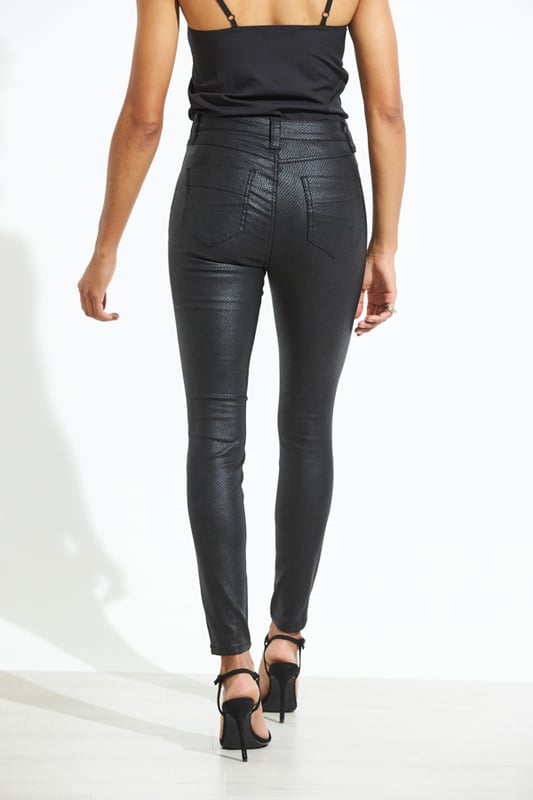 REASONS TO BUY:

Jeans but make them sexy
Statement coated snake print finish
Flattering high waist
Timeless skinny fit
Clash textures with a cosy jumper
Go out-out with a black top and heels

Inside leg to fit: Short 29" | Regular 31" | Long 33"