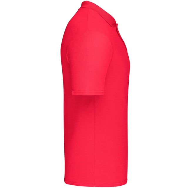 100% Cotton. Design: Plain. Fit: Classic. Sleeve-Type: Short-Sleeved. Neckline: Taped. 2 Button Placket, Ribbed Collar, Tearaway Label, Twin Needle Hem.