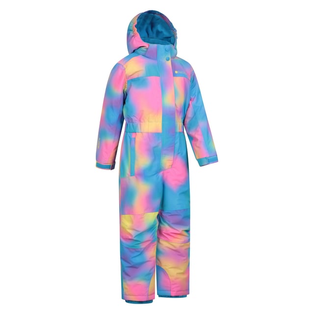 Mountain Warehouse Childrens/Kids Cloud Print Waterproof Snowsuit (Blue)