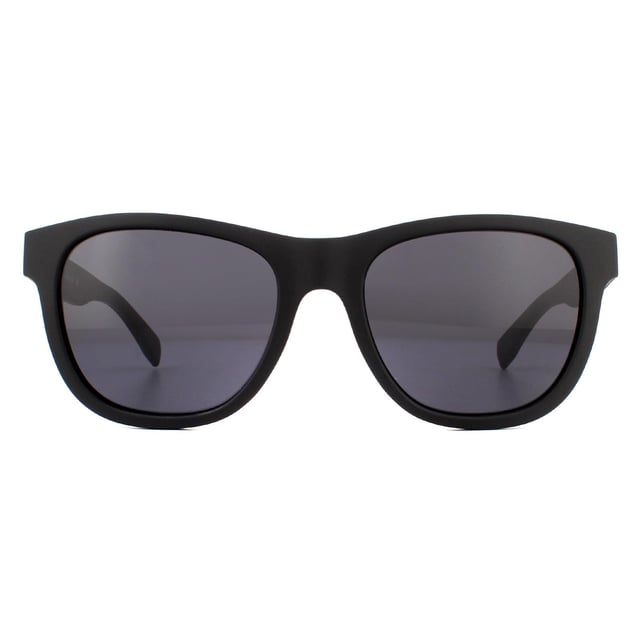 Lacoste Sunglasses L848S 001 Matte Black Grey are an easy to wear wayfarer style crafted from lightweight acetate and feature the Lacoste alligator logo on the temples.