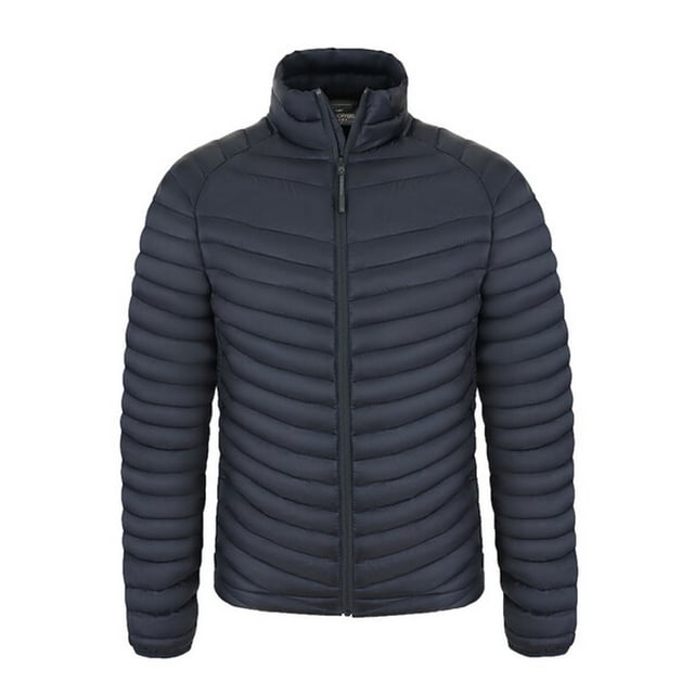 Material: 100% Polyester. Design: Logo, Quilted. Fabric Technology: Anti-Odour, DWR Finish, EcoShield, Lightweight, Thermo Pro, Wind Resistant. Compressible, Packaway, Welded Baffles. Sleeve-Type: Long-Sleeved. Neckline: Standing Collar. Pockets: 2 Side Pockets, Zip, 1 RFID Blocking Pocket, Stow Pocket. Fastening: Full Zip. Sustainability: Made from Recycled Materials.