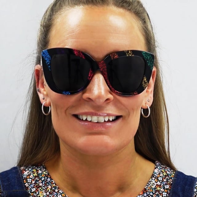 Gucci rainbow cat eye sunglasses discount