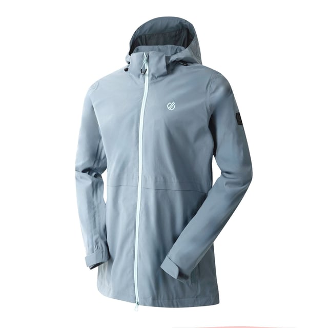 Fabric: Stretch. Design: Logo. Fabric Technology: ARED 20/30, Breathable, Waterproof. Neckline: Hooded. Cuff: Hook And Loop Strap. Sleeve-Type: Long-Sleeved. Taped Seams, Wired Peak. Hood Features: Adjustable, Detachable Hood, Drawcord. Pockets: 2 Side Pockets, 1 Inner Pocket, Zip. Fastening: Full Zip. 8 UK: 32 in. 10 UK: 34 in. 12 UK: 36 in. 14 UK: 38 in. 20 UK: 45 in. 18 UK: 43 in. 16 UK: 40 in.