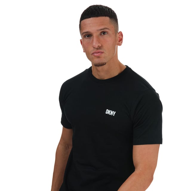 Men's DKNY Giants 3 Pack Lounge T-Shirts in Black Grey White