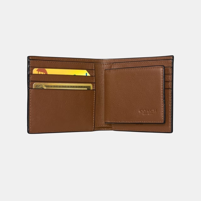 3 in 1 Wallet in Sport Calf Length 11.0cm,  Width 2.0cm, Height 9.5cm