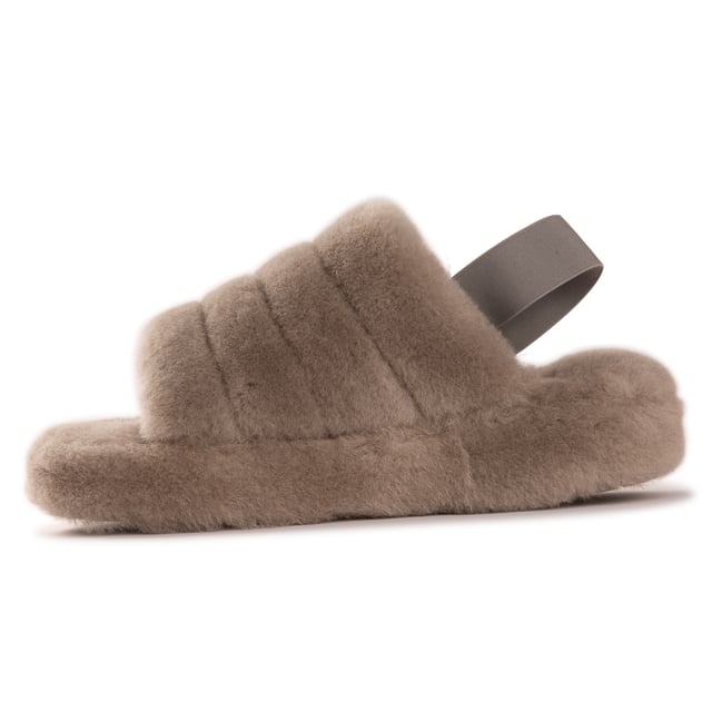 Aus Wooli Australia Sandalias Sorrento de lana de oveja para mujer Sandalia perfecta con sensación de zapatilla Parte superior de lana de piel de oveja australiana genuina y suave de primera calidad Plantilla completa de piel de oveja de primera calidad Entresuela de plataforma liviana para mayor amortiguación y comodidad Correa elástica para un ajuste fácil Suela de goma suave; muy duradero y liviano. El estilo de moda de la temporada. 100% nuevo y de alta calidad, viene en una caja de marca, adecuada para regalar.