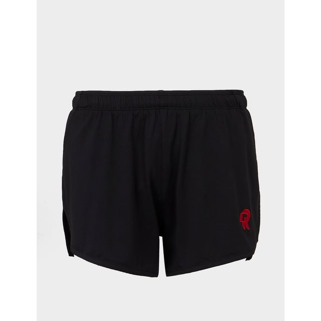 Created by women for women  Red Run are passionate about creating activewear that fits your body and lifestyle. Making sure you feel and look good whatever your day entails  Red Run use only the best in luxurious and breathable materials  ensuring you feel comfortable and confident with every step. They present to you the Inky Collection which includes the Running Shorts in black  the perfect activewear essential. Details: black colourway  polyester construction  attached interior shorts  elasticated waistband  split hem  short length  regular fit  tonal stitching and contrast branding to the leg to complete. This item is true to Red Run Brand sizing XS (UK 8) up to XL (UK 16).