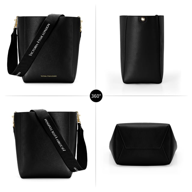 The Romai in black by Victoria Hyde London is your perfect everyday companion. Never before has functionality and trendiness been so seamlessly combined.  It is a perfect bag for the essentials you need.

Dimensions: 23cm x 30.5cm x 17cm
Surface material: PU leather (lychee pattern)
Lining: PU leather (fine grain)
Shoulder Straps: Twill Cotton Webbing

Romai handbag is available in green and yellow colors.