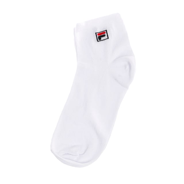 Fila F9303 unisex ankle sock.
 Pack of 3 Unisex ankle model from the Fila brand, with the logo on the ankle.
 Made with high quality yarns, which guarantee great comfort and durability.
 They adapt perfectly to the shape of the foot, with a comfortable fit at the ankle level.
 Stretch fabric offers great breathability to keep skin dry and cool.
 Composition: 75% Cotton; 23% Polyester; 2% Elastane
 Care:
Machine wash at maximum 30º.
 Do not use bleach.
 Do not use dryer.
 It does not allow the use of an iron.
 Do not dry clean.