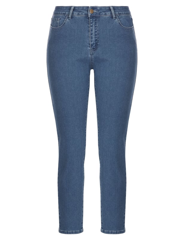 Noni B Womens Jeans Blue Pull On Denim Solid Cotton Pants