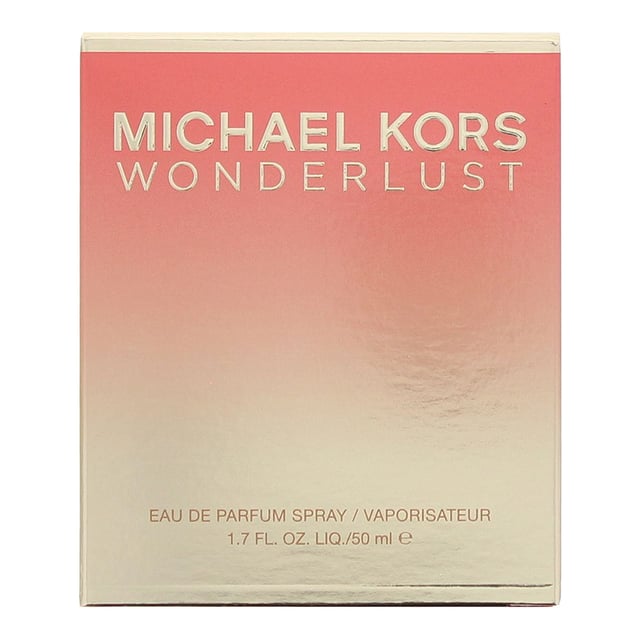 Wonderlust by Michael Kors is an oriental floral fragrance for women. Top notes almond milk bergamot pink pepper. Middle notes heliotrope jasmine sambac carnation. Base notes benzoin sandalwood cashmere wood. Wonderlust was launched in 2016.